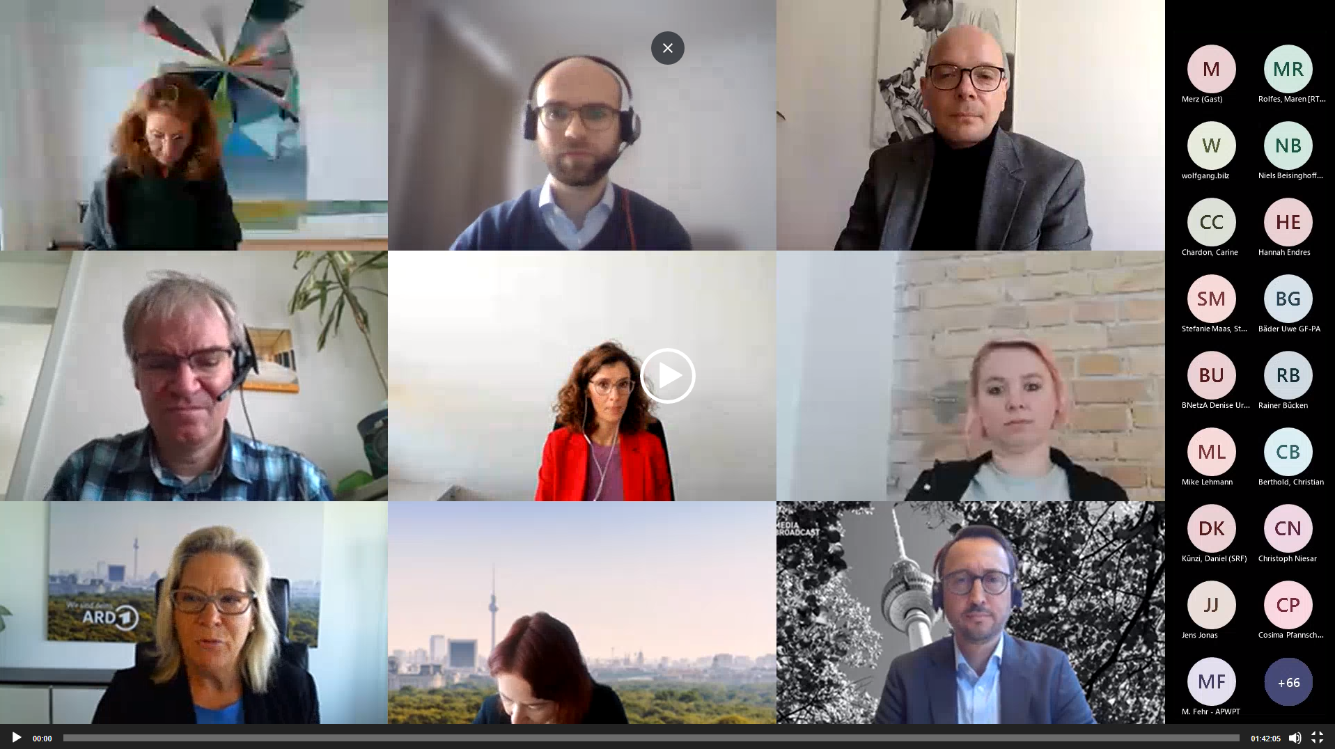 Aufzeichnung der OnlineKonferenz zur Sicherung der Frequenzen SOS